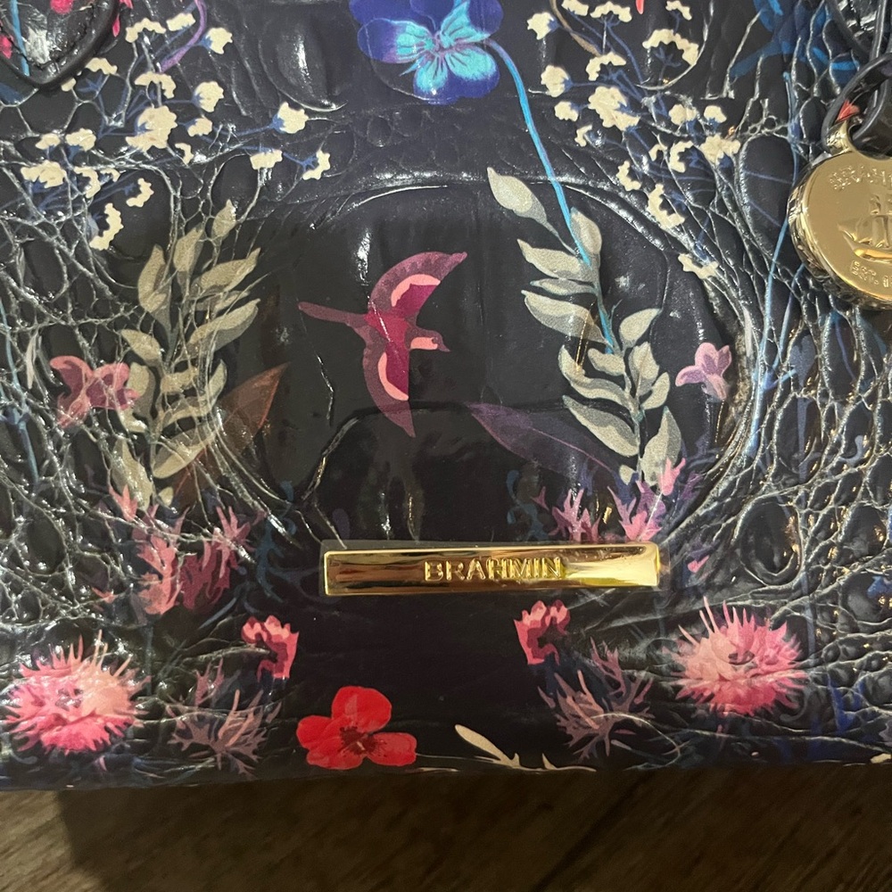 Brahmin Multicolor Floral Satchel - Picture 4 of 7